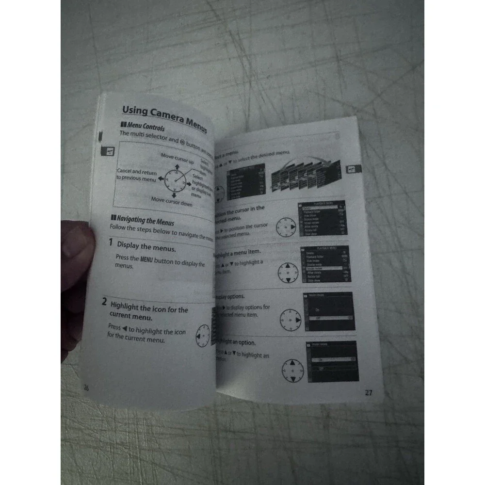Nikon D300 Digital Camera Genuine User's Manual / Instruction Guide In English